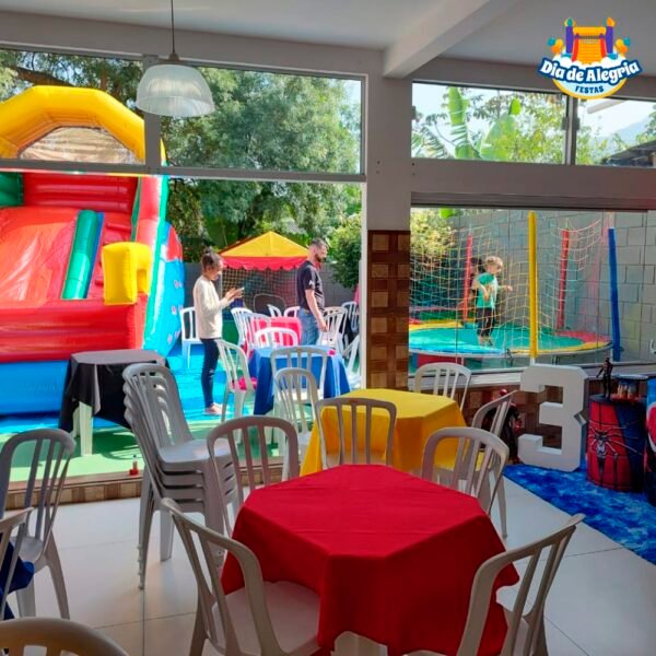Espaço para Festas - Dia de Alegria Festas - Aluguel de Brinquedos