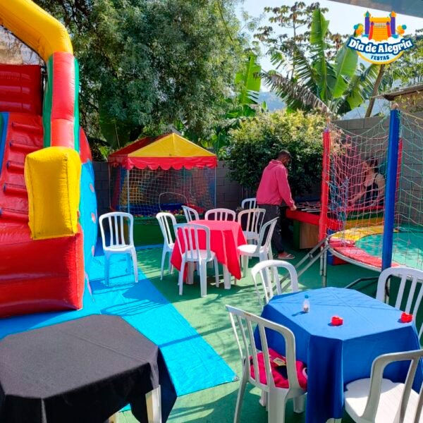Espaço para Festas - Dia de Alegria Festas - Aluguel de Brinquedos
