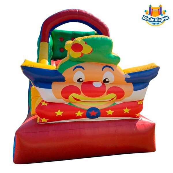 Mini Tobogã Palhaço Inflável - Dia de Alegria Festas - Aluguel de Brinquedos